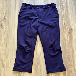 Nike Golf Tour Performance Dri-Fit Size 6 Plum Purple Women's Capris Pockets EUC